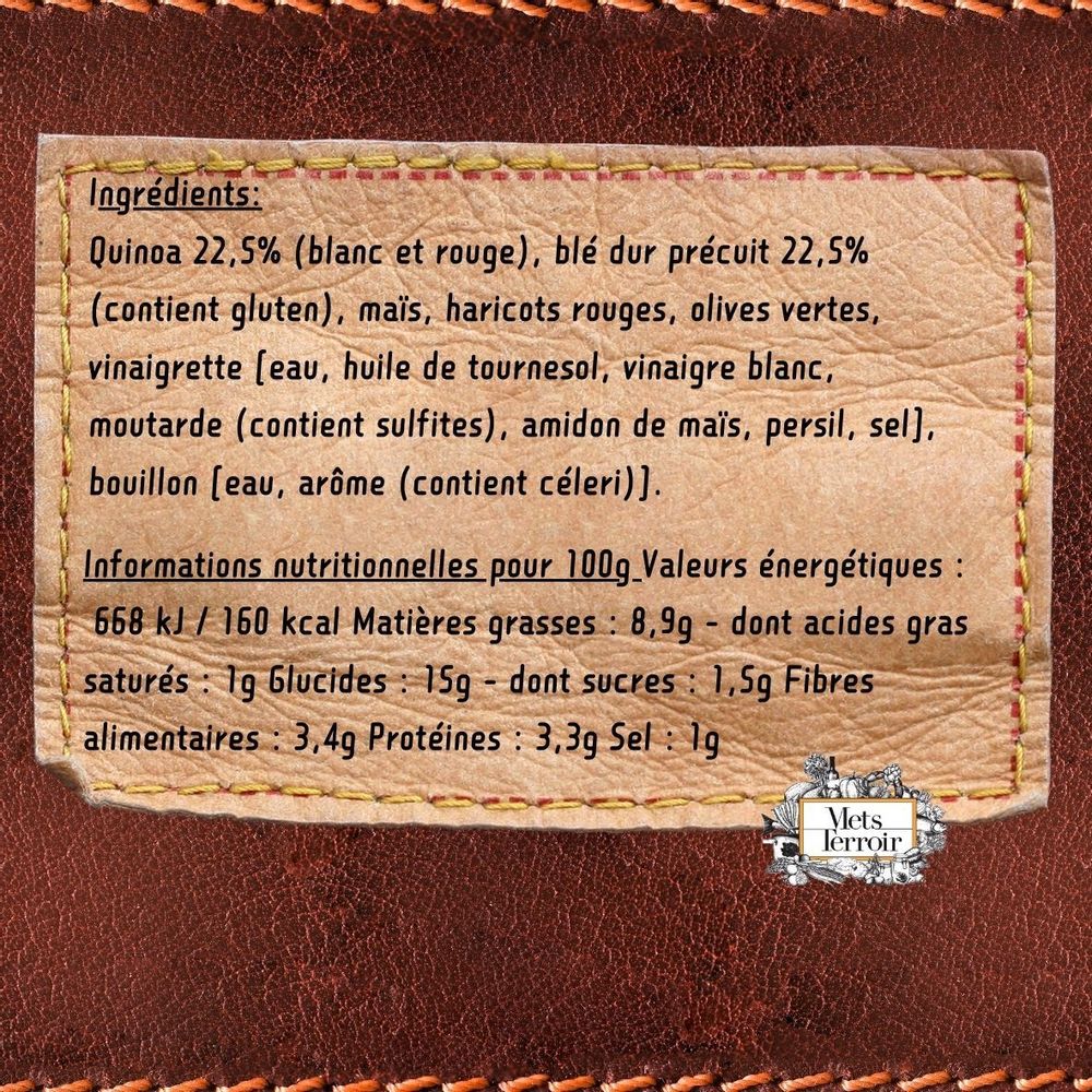 Delicatessen - Gourmet Quinoa and Vegetable Salad — Vegetable Dish - 350 g - METSTERROIR