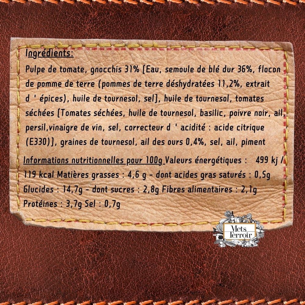 Delicatessen - Provençal Gnocchis with Wild Garlic - 380g. - METSTERROIR