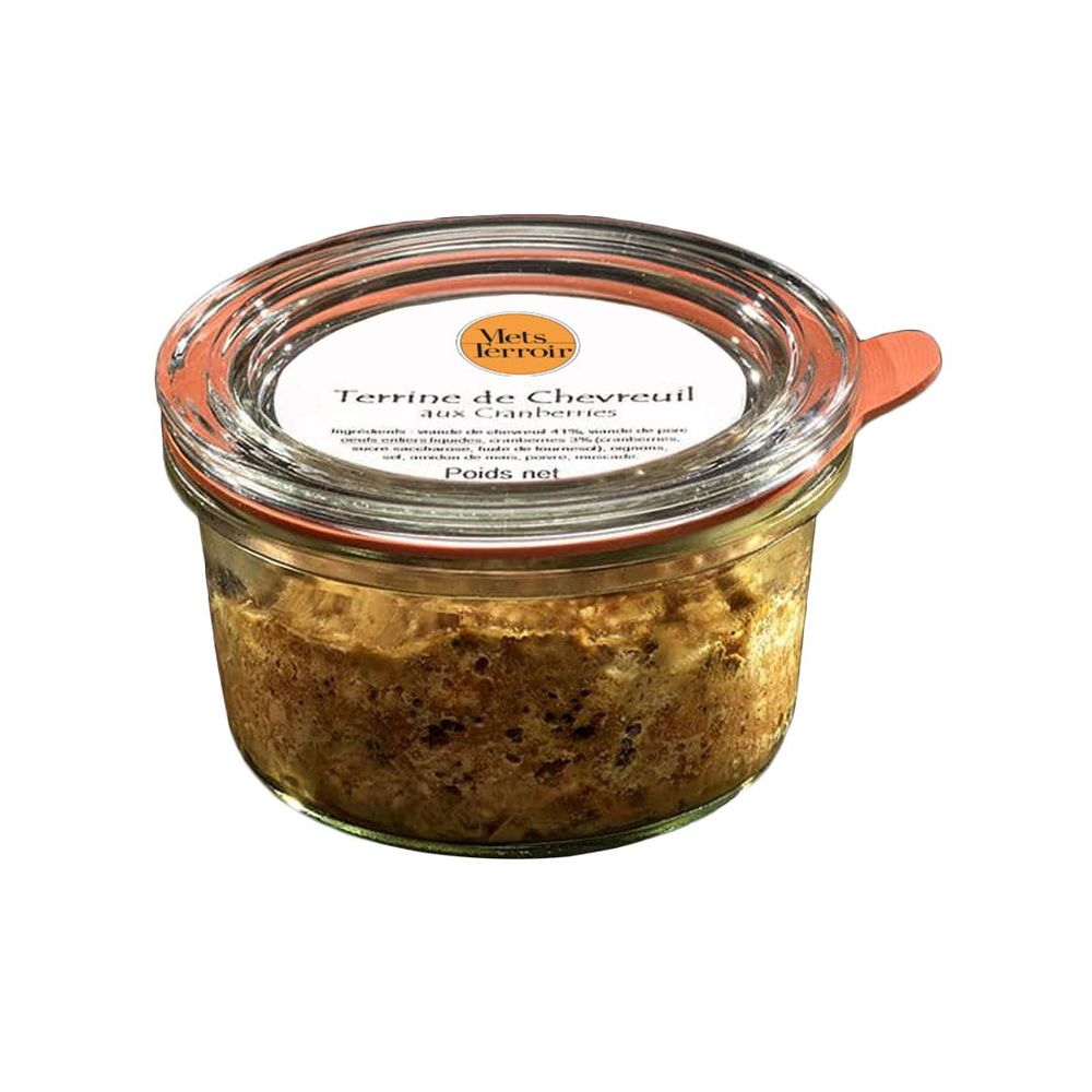 Épicerie fine - Terrine de Chevreuil aux Cranberries - 90g - METSTERROIR