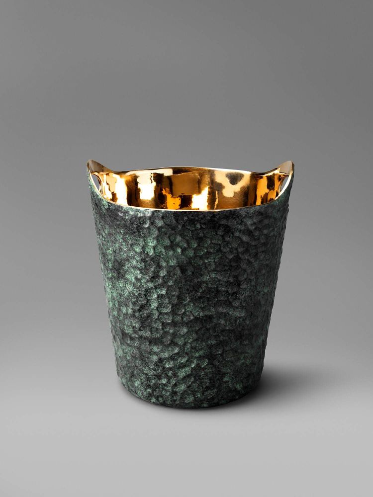 Pièces uniques - Seau à glace en bronze coulé - EAGLADOR
