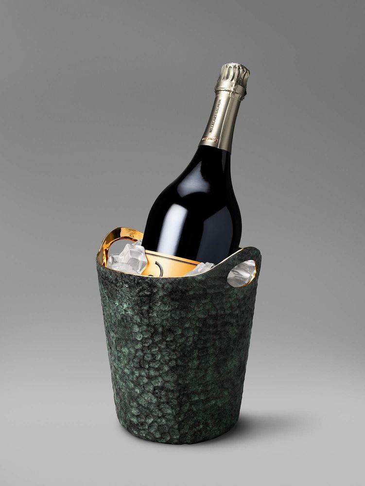 Pièces uniques - Seau à glace en bronze coulé - EAGLADOR