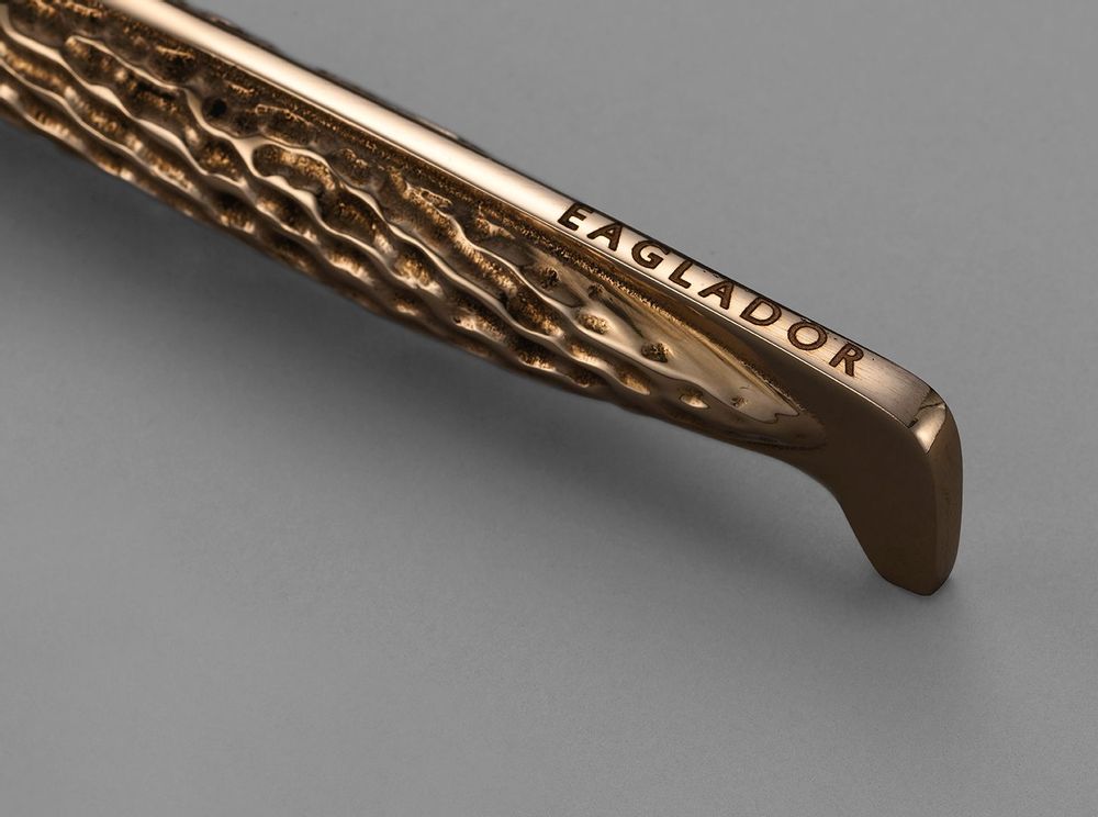 Couverts & ustensiles de cuisine - Ensemble de couteaux à steak avec manche en bronze, 6 pièces - EAGLADOR