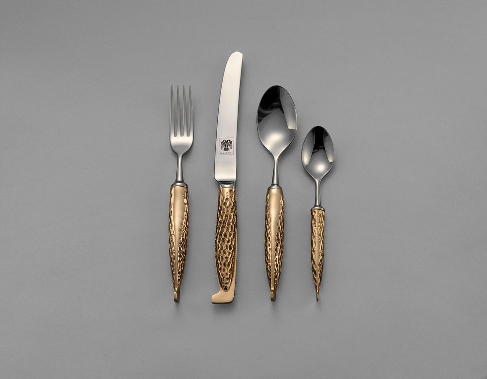 Cutlery set - Bronze Handled Cutlery Set, 4 Pieces - EAGLADOR