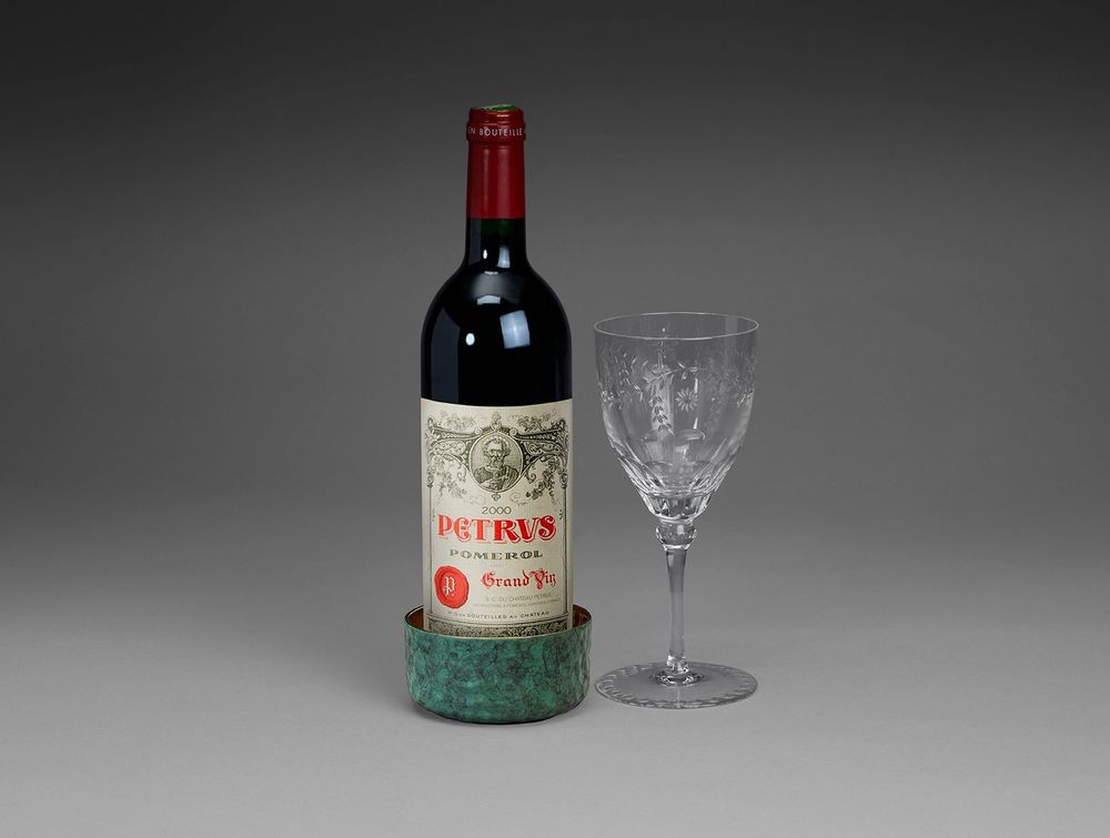 Platter and bowls - Cast Bronze Wine Bottle Coaster - EAGLADOR
