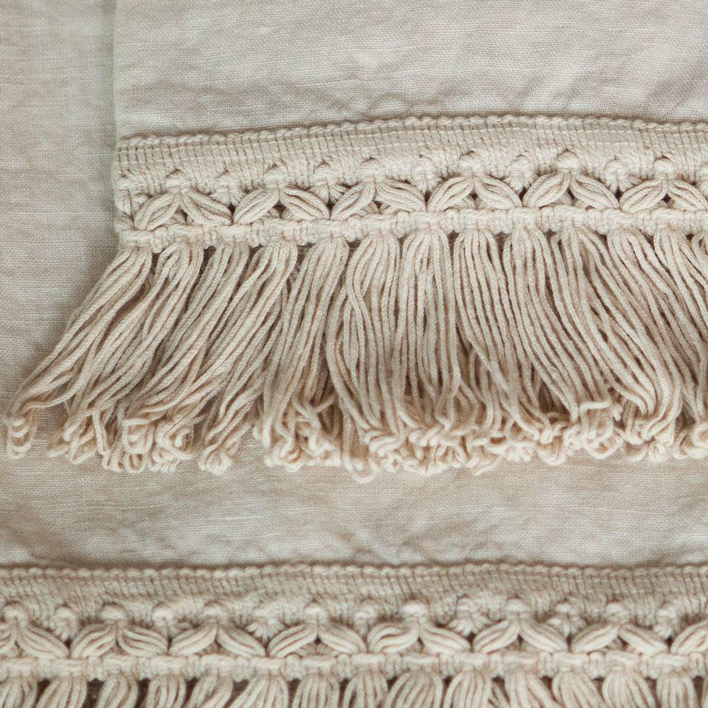 Bath towels - Towel set with long fringe - ONCE MILANO