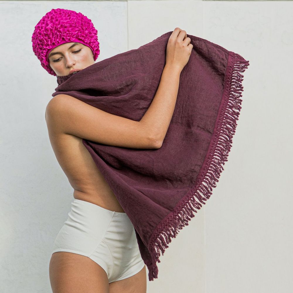 Bath towels - Towel set with long fringe - ONCE MILANO