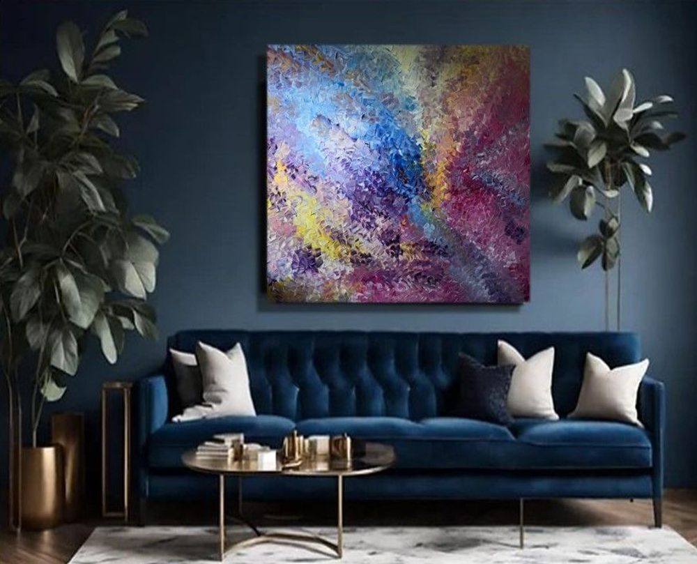 Paintings - Painting Oil Original Silent Cycles No.55 - MOTI ART & DESIGN