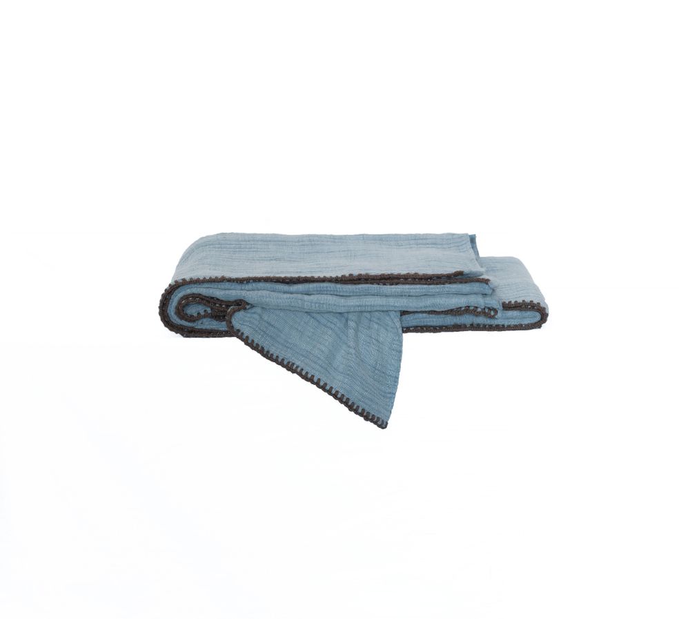 Bed linens - ALTAI plaid - NEEM LIVING