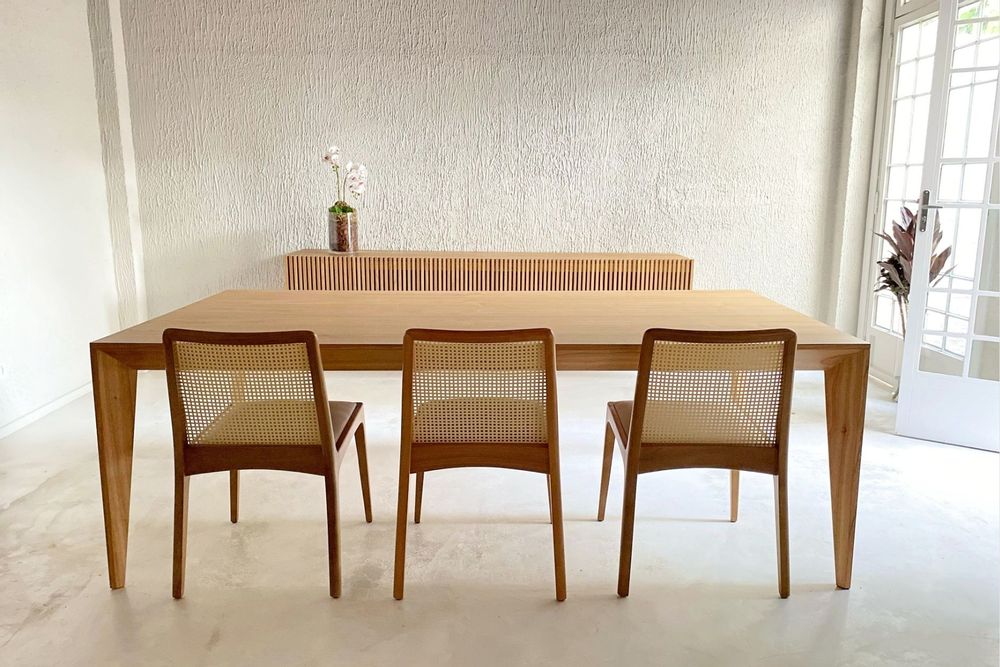 Kitchens furniture - "VOLPI" DINING TABLE IN NATURAL WOOD - ALESSANDRA DELGADO DESIGN