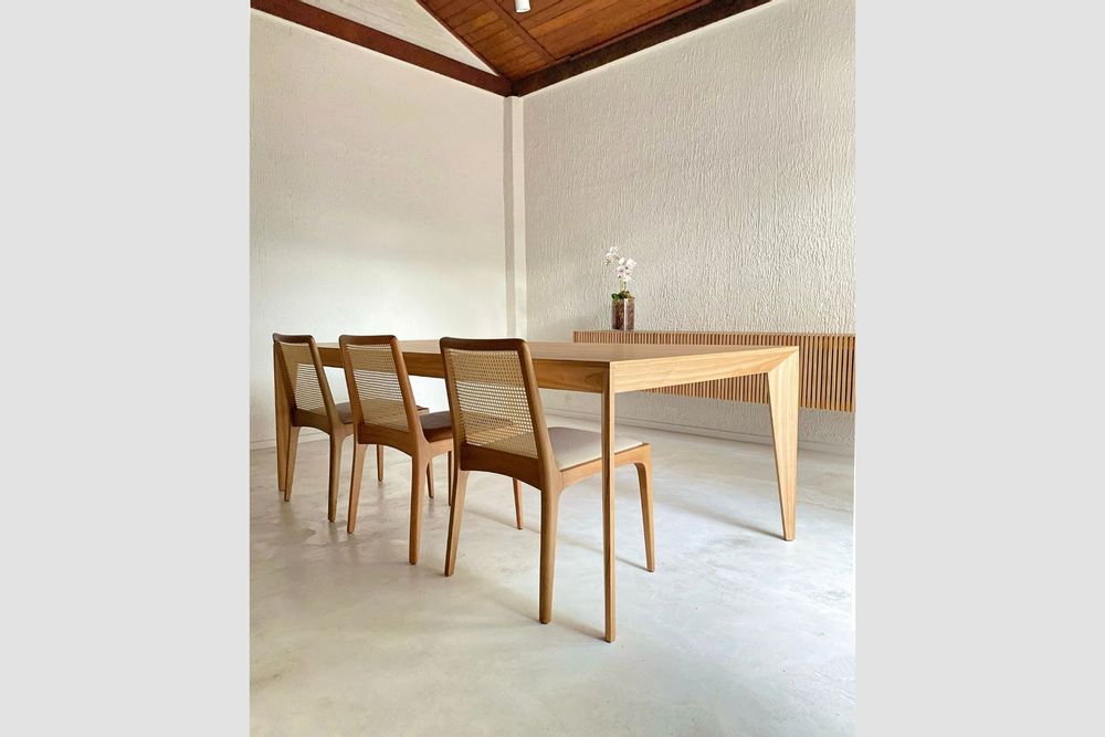 Kitchens furniture - "VOLPI" DINING TABLE IN NATURAL WOOD - ALESSANDRA DELGADO DESIGN