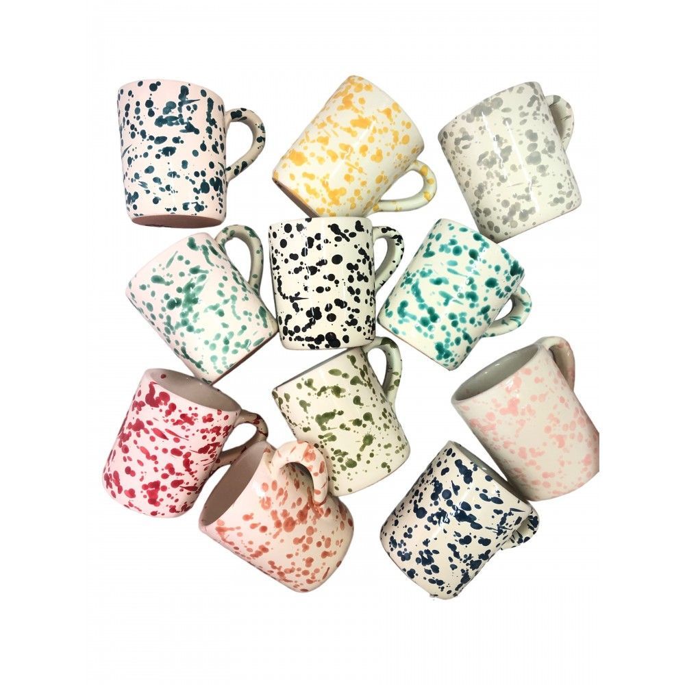 Accessoires thé et café - Tasse mug cm 9 - Splashed Line - LOLIVA FOOD MOOD