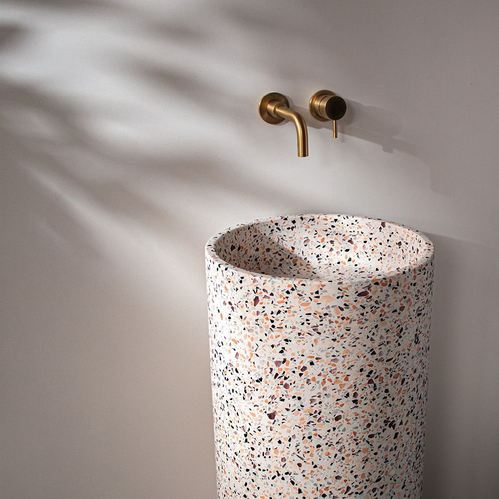 Sinks - Cassandra | Concrete column basin | Sink | Terrazzo finish - SYNK