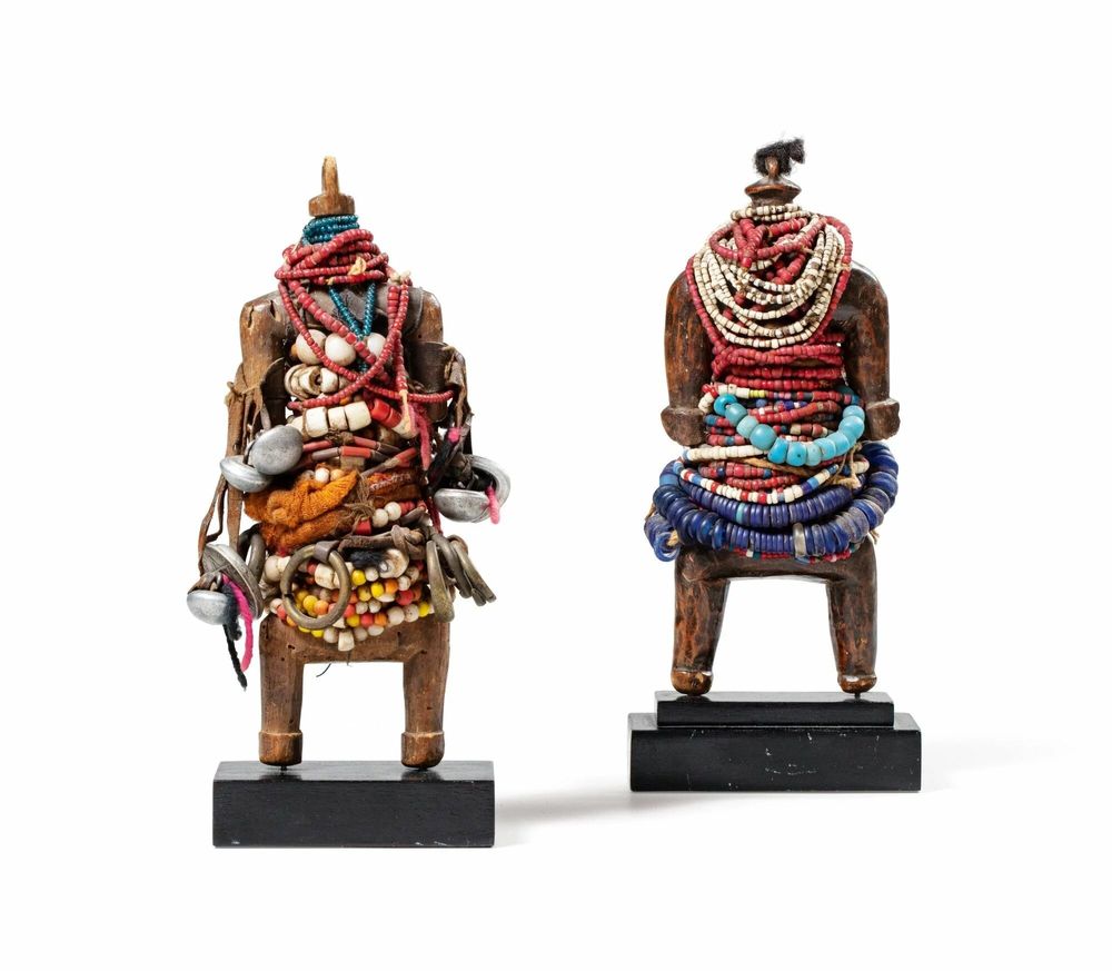 Objets de décoration - Poupées namji, poupées africaines, déco ethnique, objet de décoration, poupées en bois et perle ou poupées de fertilité ou poupées pour décoration d'intérieur - HOME DECOR FR