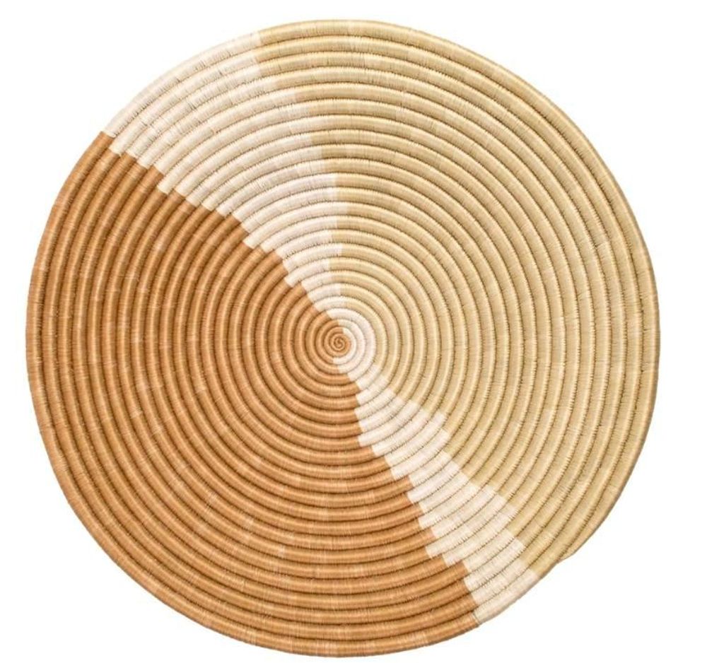 Other wall decoration - Earth tone woven wall decoration Sand ø 70 cm - MAISON SUKU