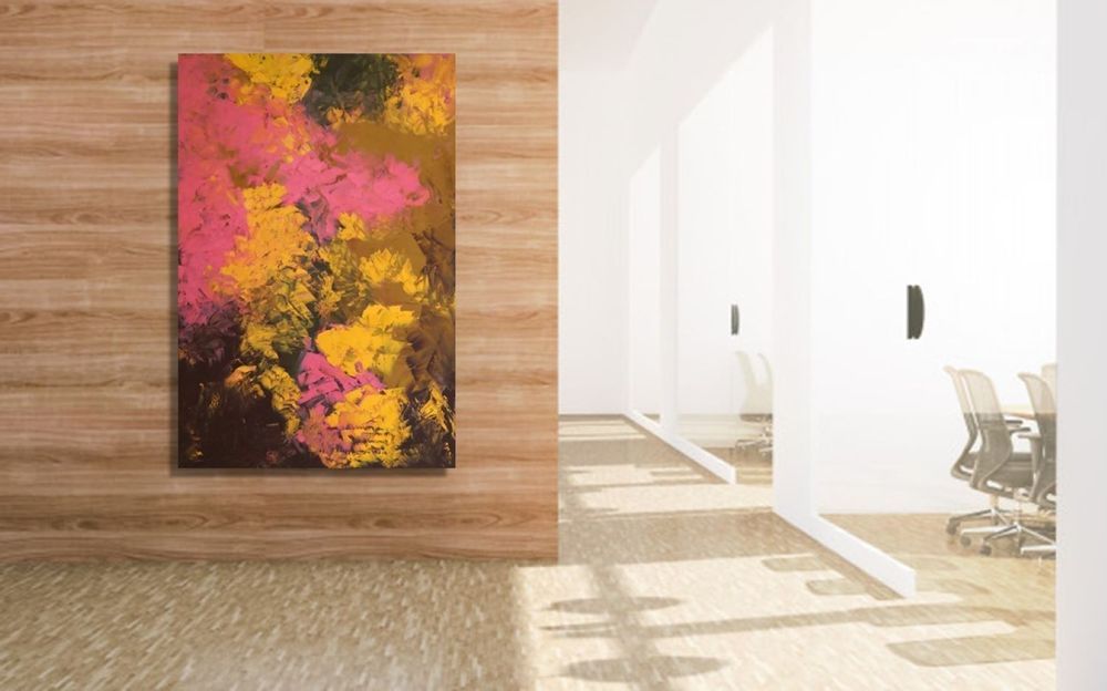 Paintings - Paintings Originals Art Gallery Quality - Earth and Ocre Collection - MOTI ART & DESIGN