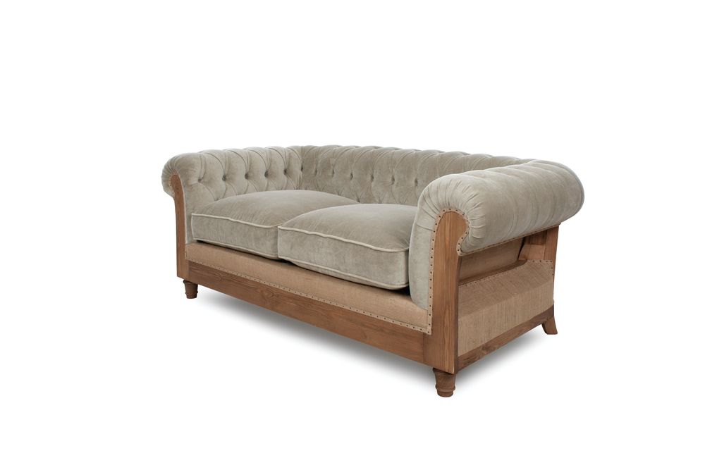 Sofas - Chesterfield Essence Velvet Pearl | Sofa - CREARTE COLLECTIONS