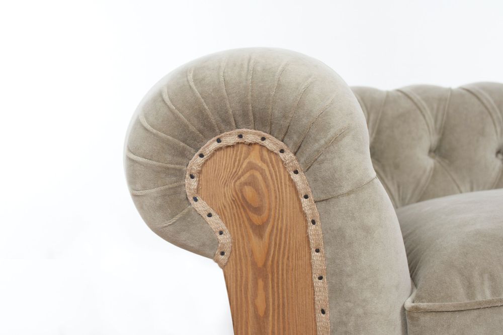 Sofas - Chesterfield Essence Velvet Pearl | Sofa - CREARTE COLLECTIONS
