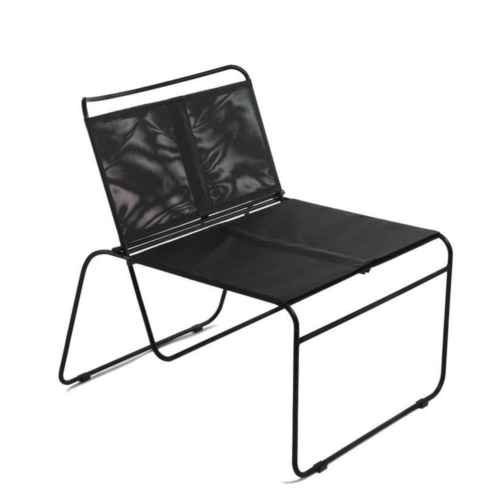 Fauteuils de jardin - FAUTEUIL "LE DUO " OUTDOOR BATYLINE NOIRE - COULEURS DE PEAU