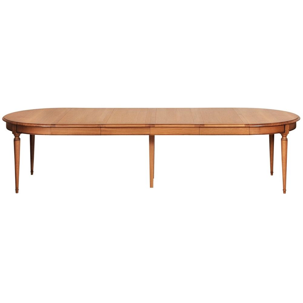 Tables Salle à Manger - Table ronde extensible en chêne massif - MON PETIT MEUBLE FRANÇAIS