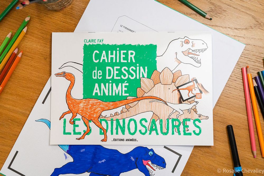 Papeterie - Les Dinosaures - Cahier Animé BlinkBook - EDITIONS ANIMEES