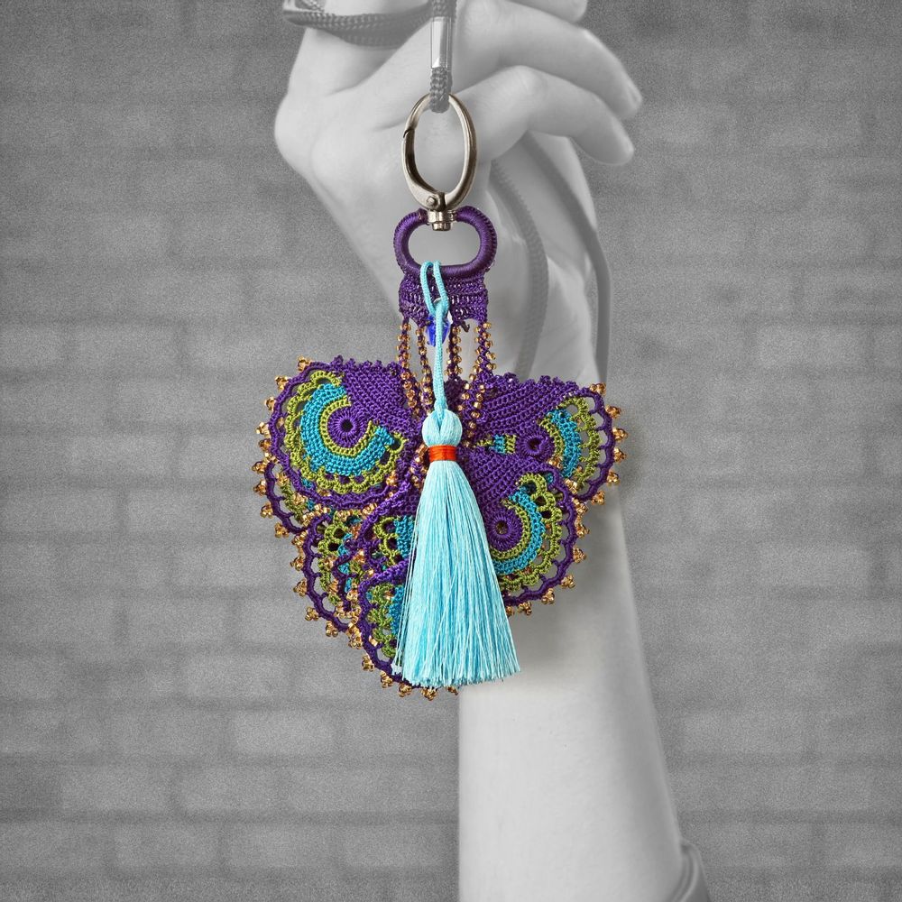 Sacs et cabas - Porte-clés à motif traditionnel turc - TURQUOISE TASSEL