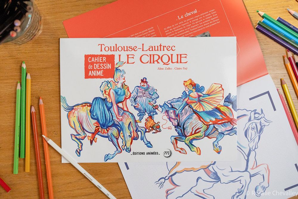 Papeterie - Cahier Animé Toulouse Lautrec & BlinkBook - EDITIONS ANIMEES