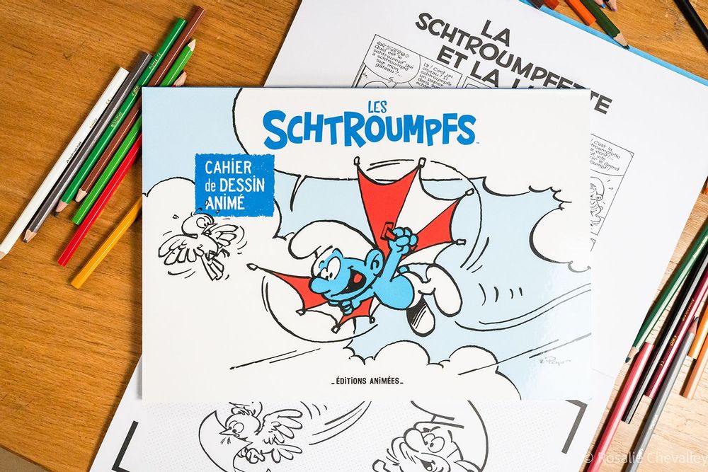 Papeterie - Cahier Animé Les Schtroumpfs & BlinkBook - EDITIONS ANIMEES