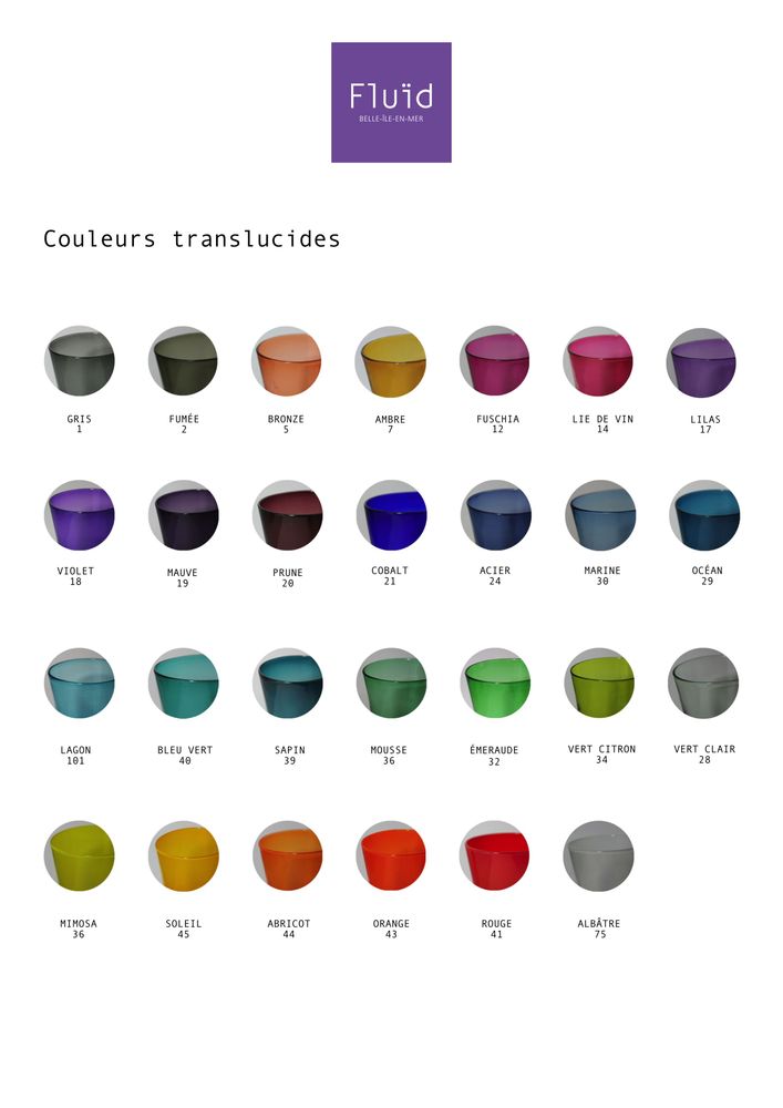 Carafes - Carafe LA CALE - Couleurs translucides - FLUÏD