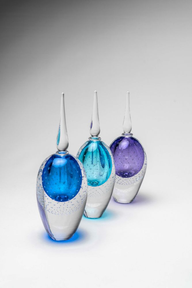 Verre d'art - FLACON À PARFUM - FLUÏD