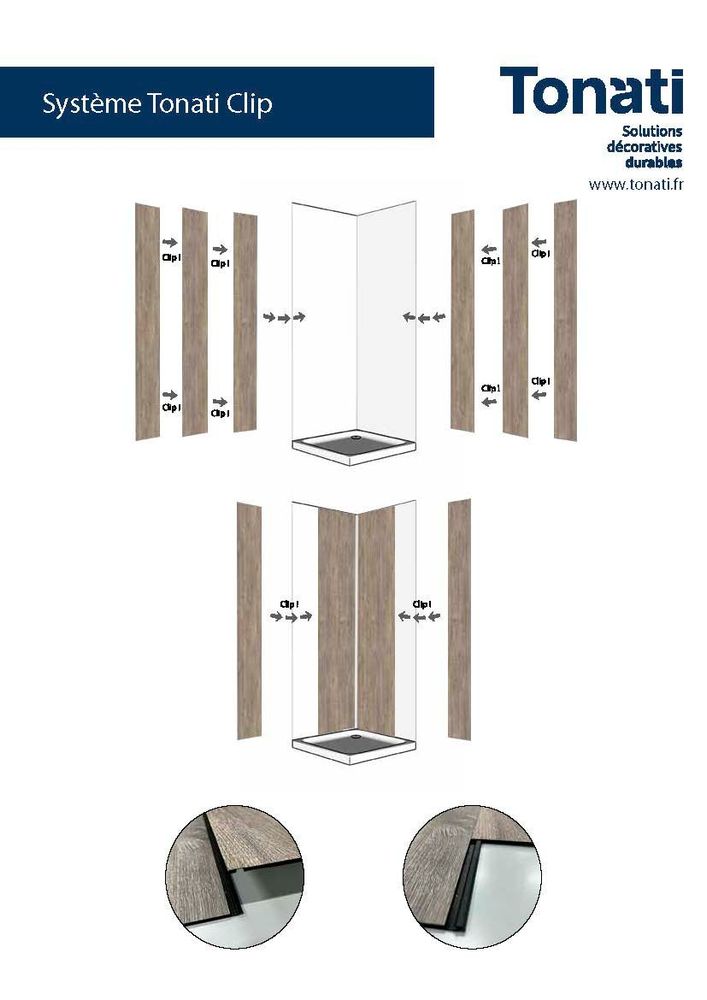 Cabines de douche - CICERO - Cabine douche clip - TONATI