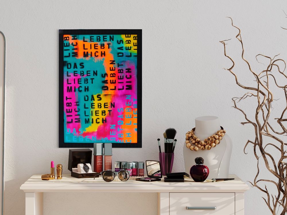 Tableaux - La vie m'aime (allemand) - JALUSTOWSKI.DESIGN