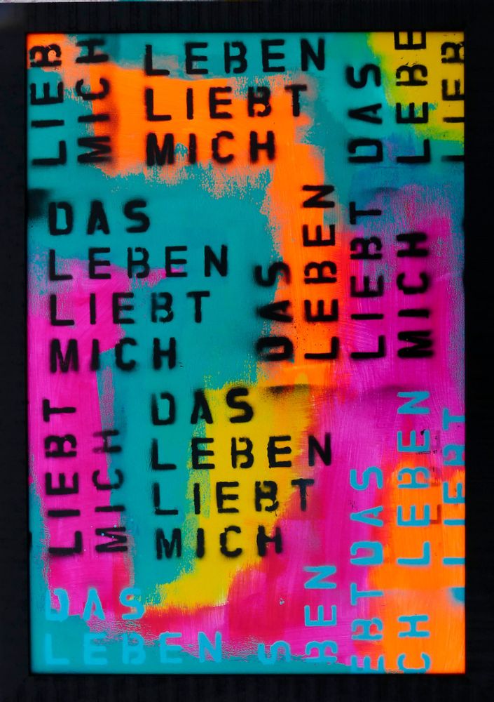Tableaux - La vie m'aime (allemand) - JALUSTOWSKI.DESIGN