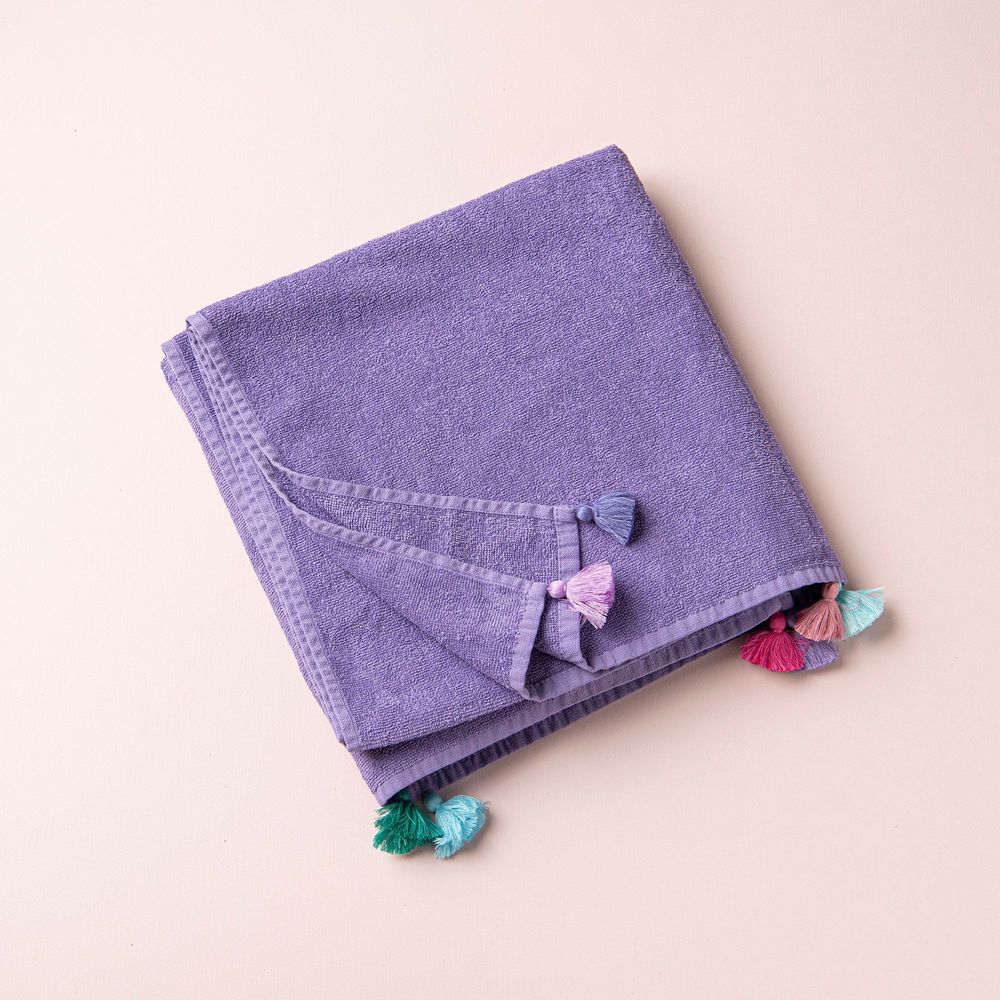 Accessoires de voyage - Serviette de plage Kiwi Playa - "Pompons" - MIA ZIA