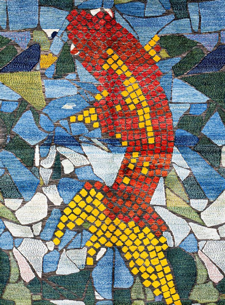 Design carpets - Goldfish Mosaic 1a, Gabbehs Geometric, Zollanvari Super Fine Gabbeh - ZOLLANVARI INTERNATIONAL
