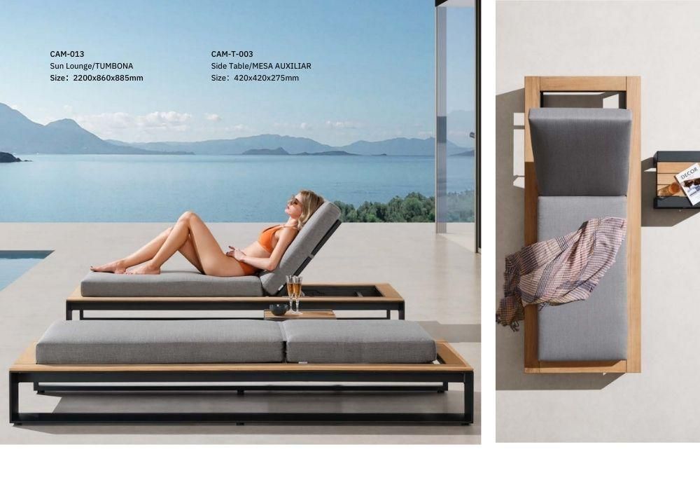 Fauteuils pour collectivités - ALU-TEAK Sunbeds - SUNSO