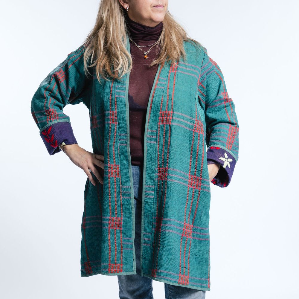 Prêt-à-porter - Manteau Kantha vintage - NEST FACTORY