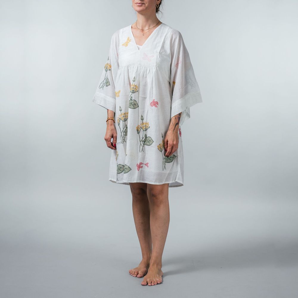 Apparel - Silk Cotton Mini with Slip - NEST FACTORY