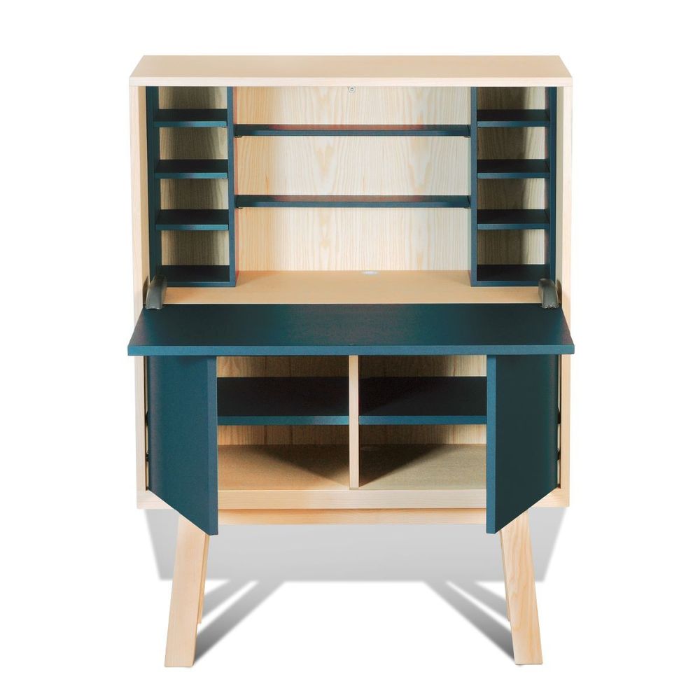 Writing desks - designer secretary desk with optimized storage space. - MON PETIT MEUBLE FRANÇAIS