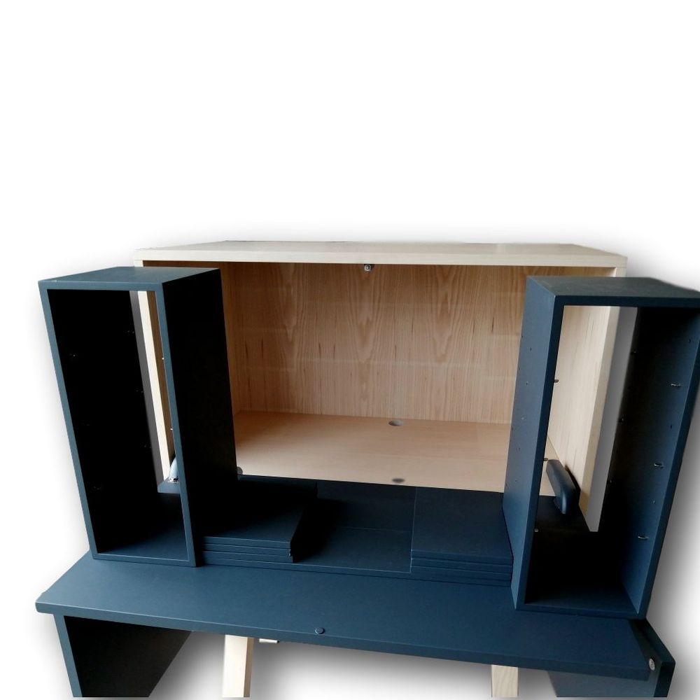 Writing desks - designer secretary desk with optimized storage space. - MON PETIT MEUBLE FRANÇAIS