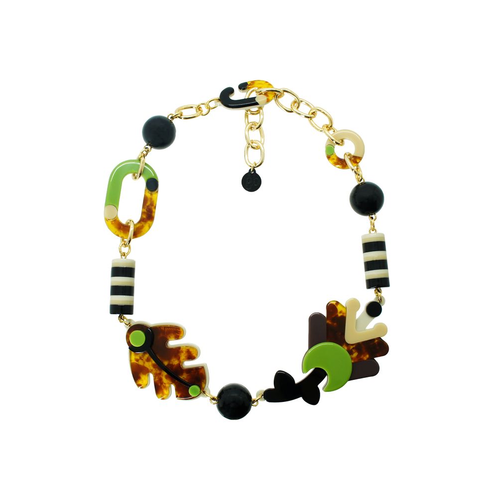 Jewelry - Necklace Bromelias Granite Caramel - GISSA BICALHO