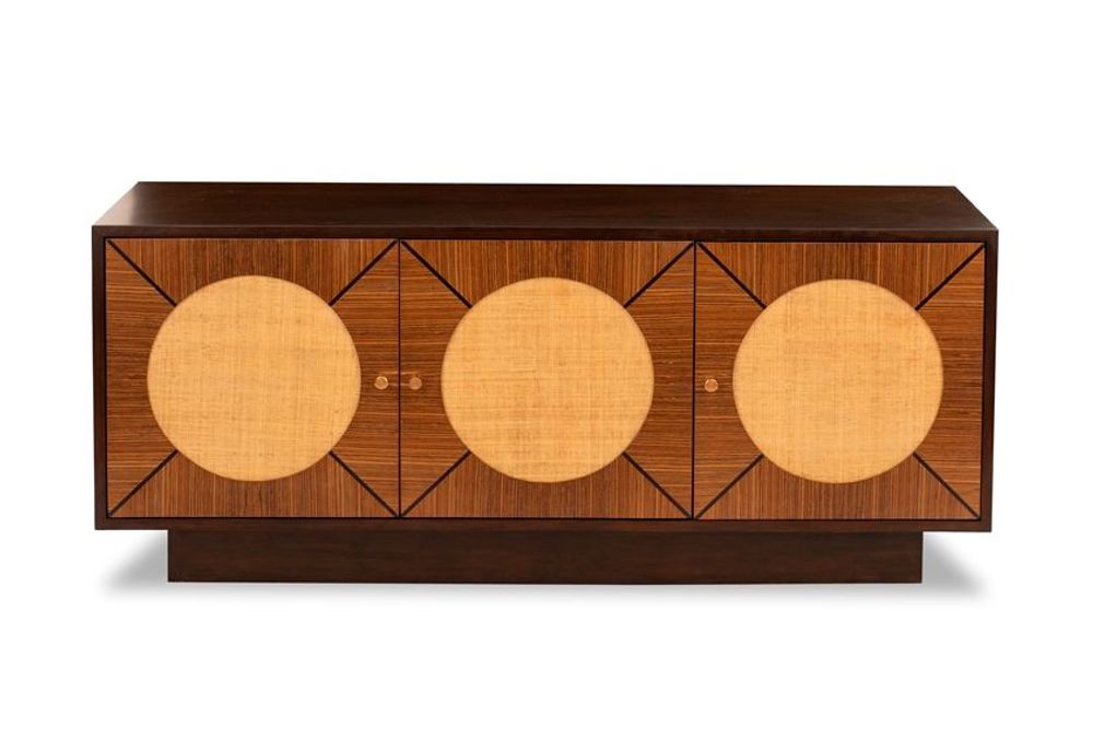 Sideboards - CIRCLES 3-DOOR CABINET - SOUTH SEA