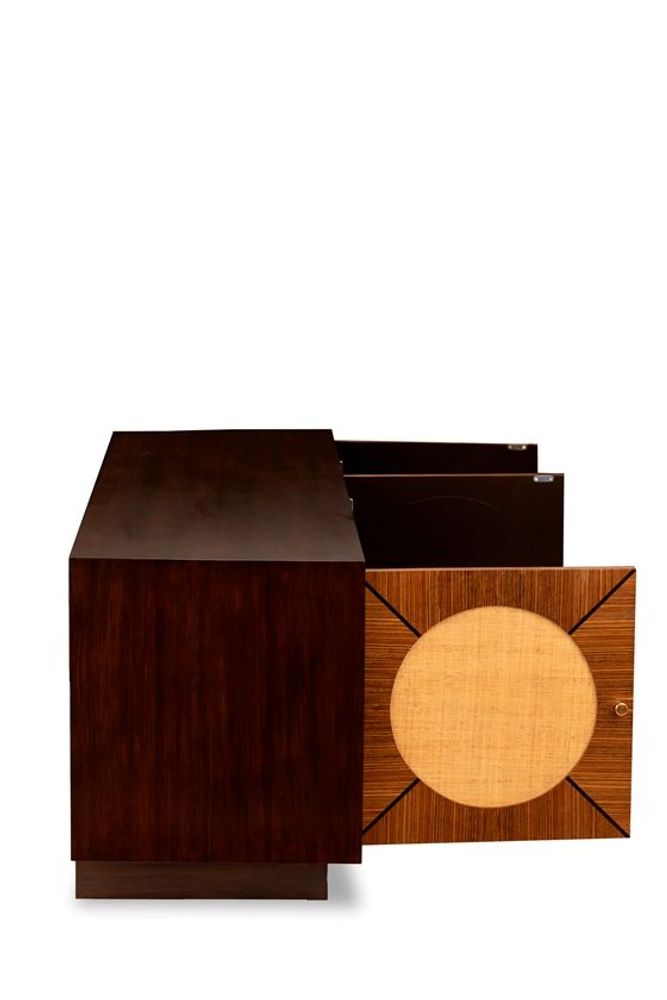Sideboards - CIRCLES 3-DOOR CABINET - SOUTH SEA