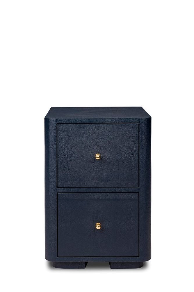 Night tables - MEHDI NIGHT TABLE - shagreen - SOUTH SEA