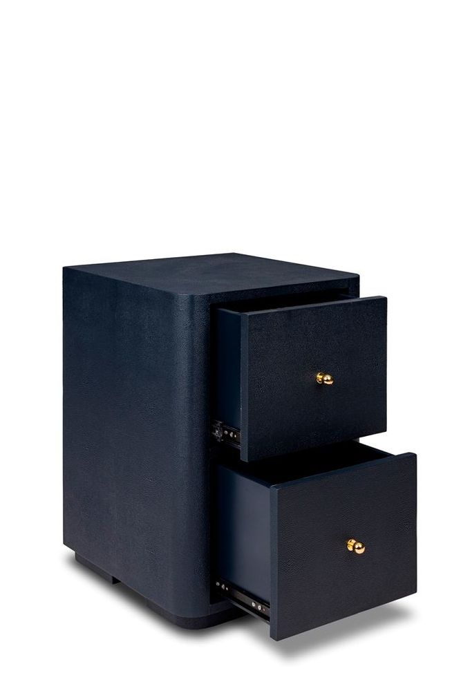 Night tables - MEHDI NIGHT TABLE - shagreen - SOUTH SEA