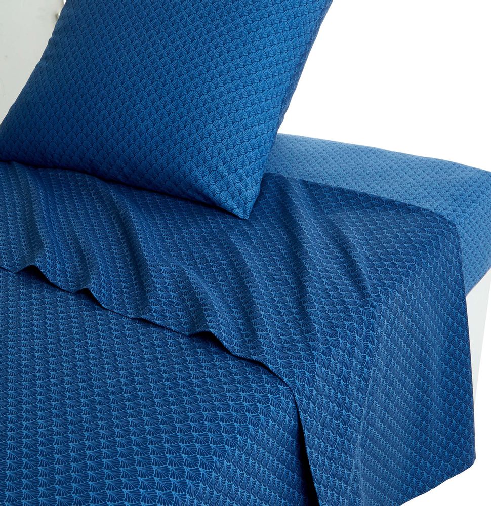 Linge de lit - Camille Marine - Parure de lit en bambou - ORIGIN