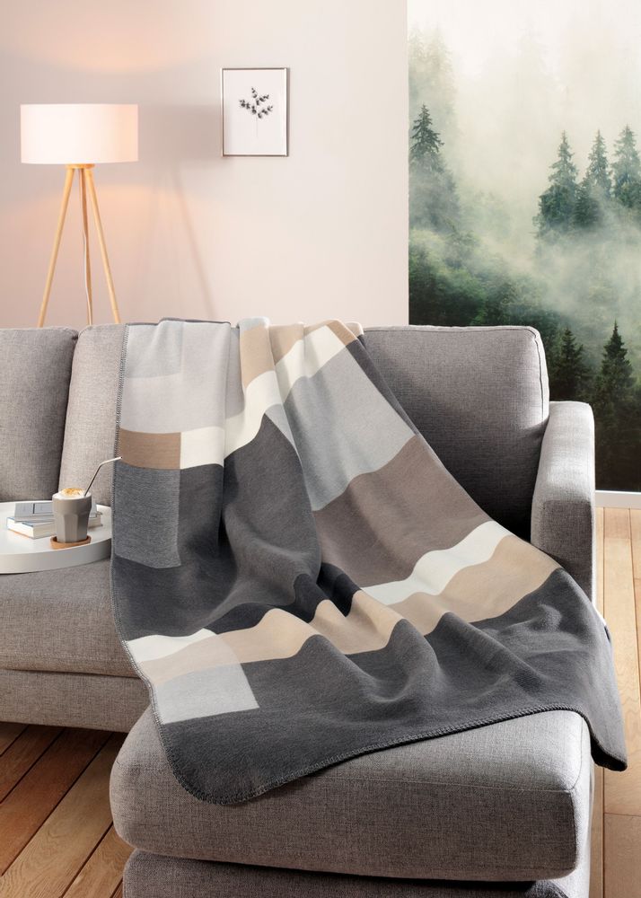 Throw blankets - Throw Black Part - BIEDERLACK
