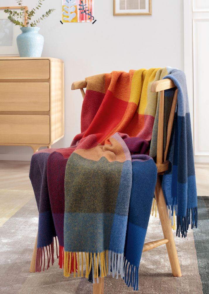 Throw blankets - Bright Square - BIEDERLACK