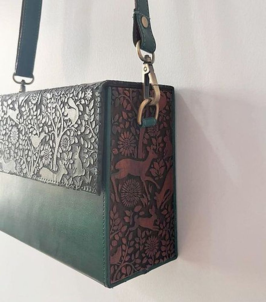 Sacs et cabas - Sac à bandoulière en bois et cuir sculpté, fabriqué à la main - THECRAFTROOT