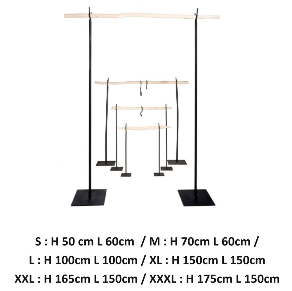 Decorative objects - RACK IN STEEL AND EUCALYPTUS WOOD - COSYDAR-DECO