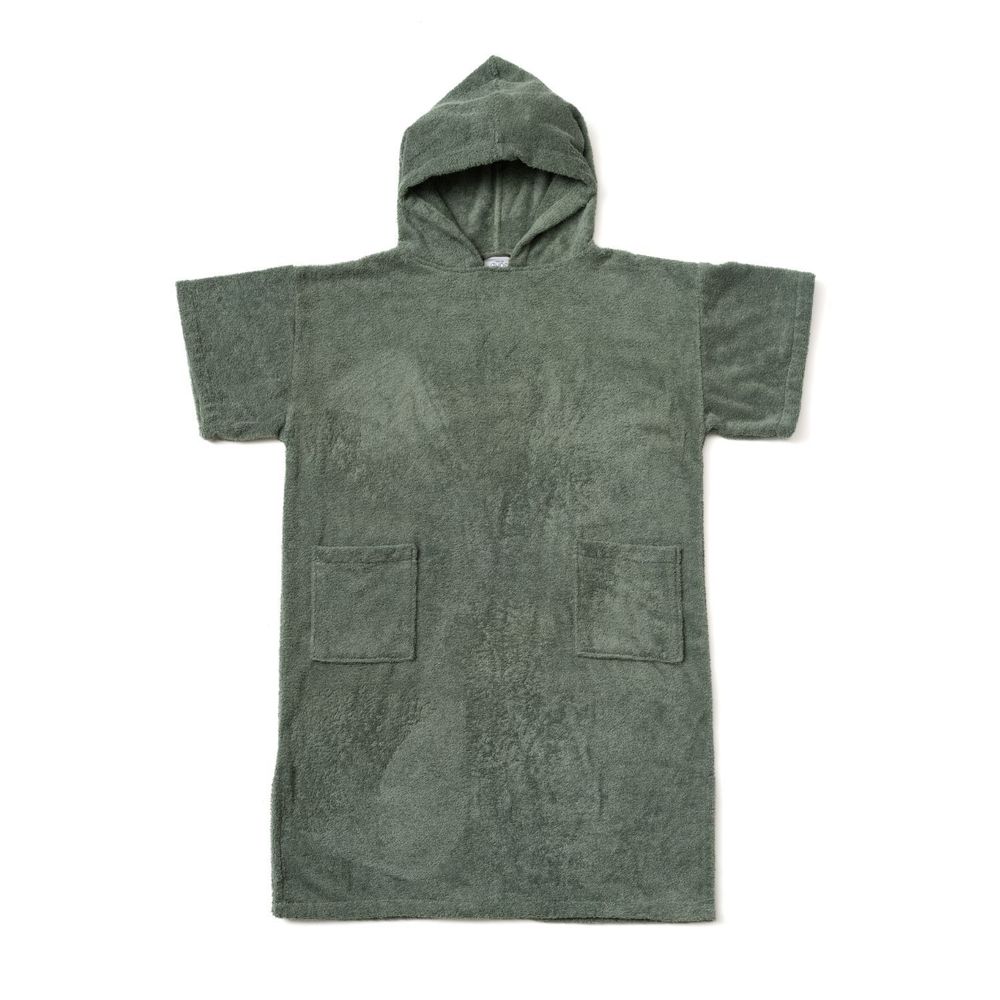 Serviettes de bain - Poncho bain Luxe BIO - Sauge - ATELIER DUNE